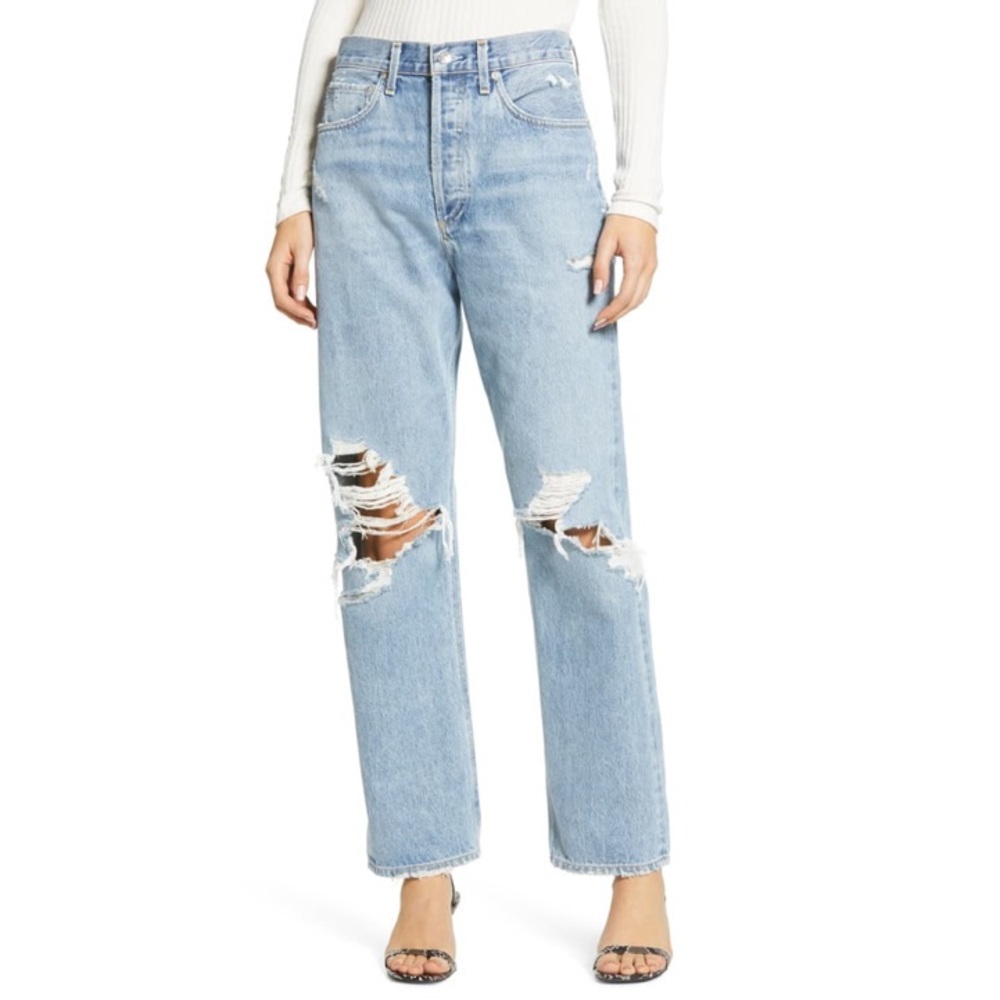 Agolde 90s Ripped Loose Fit Jeans